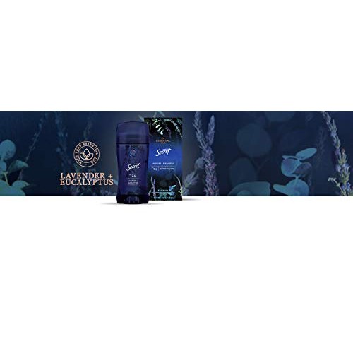 Secret Antiperspirant Deodorant for Women With Pure Essential Oils, Paraben F...
