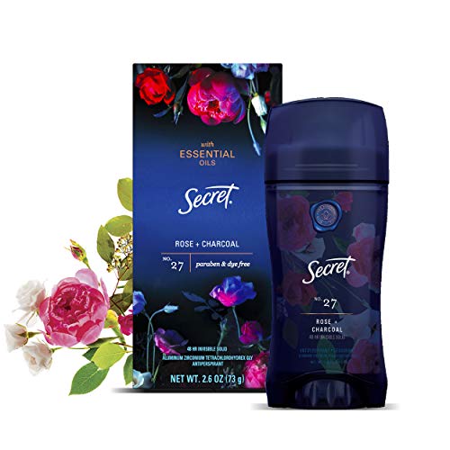 Secret Antiperspirant Deodorant for Women with Pure Essential Oils, Paraben F...