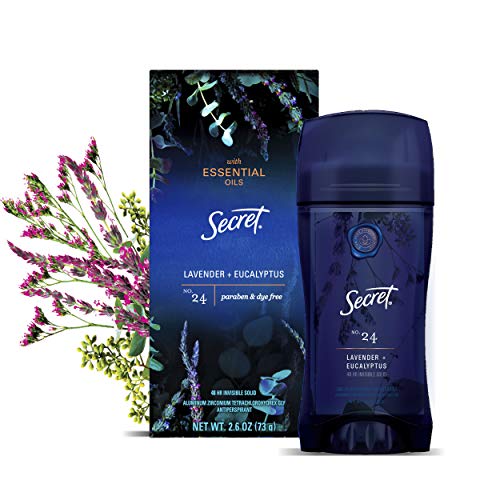 Secret Antiperspirant Deodorant for Women With Pure Essential Oils, Paraben F...