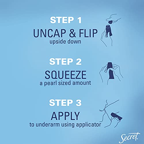 Secret Derma+ Invisible Gel Antiperspirant and Deodorant, Fragrance Free, 2.5...