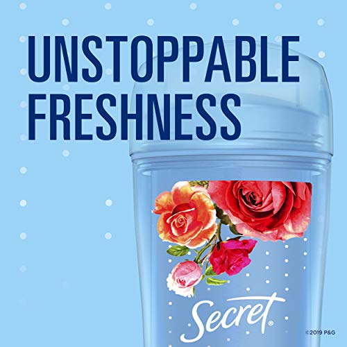 Secret Invisible Solid Antiperspirant and Deodorant, Rose Scent, 2.6 oz