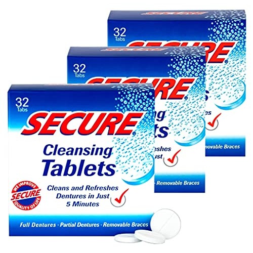 Secure Cleansing Tablets 32 tabs (3 boxes of 32)