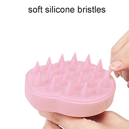Hair Scalp Massager Shampoo Brush, Scalp Care Hair Wash Brush Silicone Comb -...
