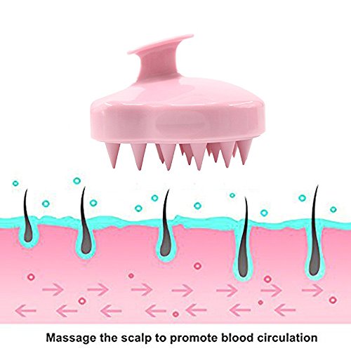 Hair Scalp Massager Shampoo Brush, Scalp Care Hair Wash Brush Silicone Comb -...