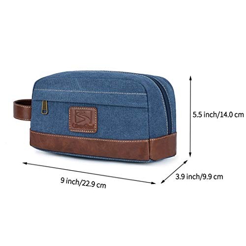 SEEMEROAD Toiletry Bag Canvas for Men / Women Traveling Cosmetic Bag Dopp Kit...
