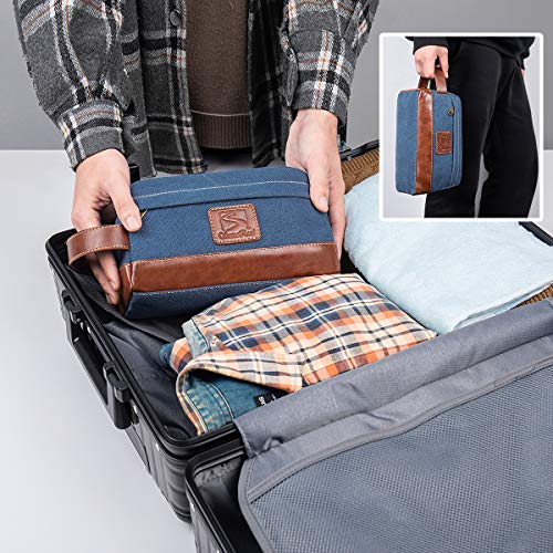 SEEMEROAD Toiletry Bag Canvas for Men / Women Traveling Cosmetic Bag Dopp Kit...