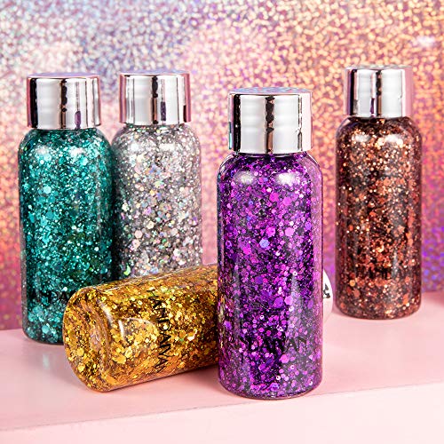 SEEWE Body Glitter Gel Mermaid Scale Sequins Skin Long Lasting Sparkling Crea...