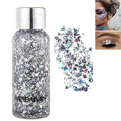 SEEWE Body Glitter Gel Mermaid Scale Sequins Skin Long Lasting Sparkling Crea...