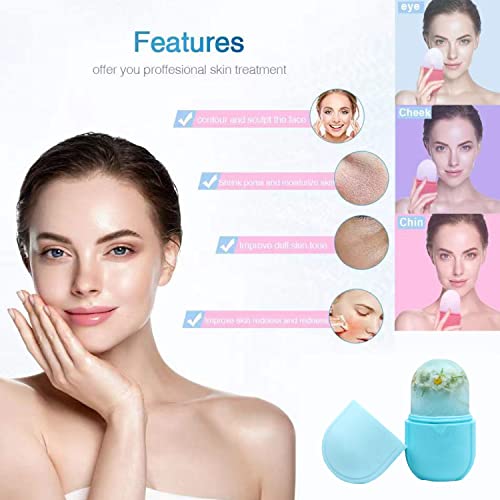 Ice Face Roller Cube Tray for Eye, Neck, Brighten Skin & Enhance Your Natural...