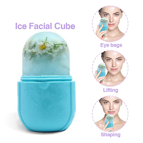 Ice Face Roller Cube Tray for Eye, Neck, Brighten Skin & Enhance Your Natural...