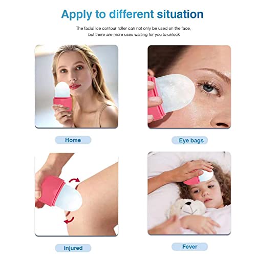 Ice Face Roller Cube Tray for Eye, Neck, Brighten Skin & Enhance Your Natural...