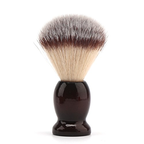 Shave Lather Brush, Wooden Vintage Shave Mug with Lid, Old Fashion Shaving Ki...