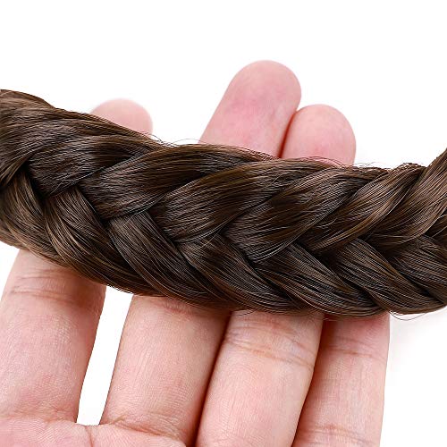 SEGO Braided Headband For Women Fishtail Braid Headband Synthetic Wide Classi...