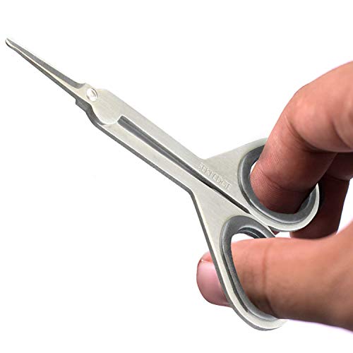 Seki Edge Stainless Steel Nostril Scissors (SS-908) - Safety Grooming Scissor...