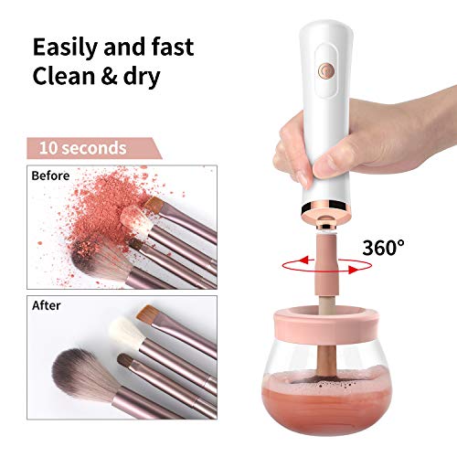 Senbowe Upgraded Makeup Brush Cleaner and Dryer Machine, Electric Cosmetic Au...