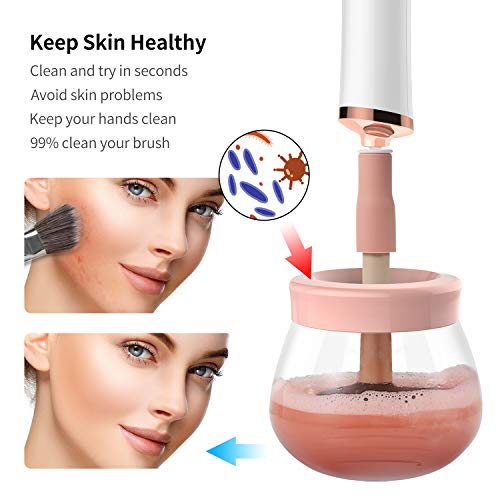 Senbowe Upgraded Makeup Brush Cleaner and Dryer Machine, Electric Cosmetic Au...