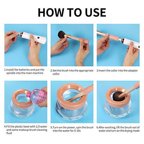 Senbowe Upgraded Makeup Brush Cleaner and Dryer Machine, Electric Cosmetic Au...