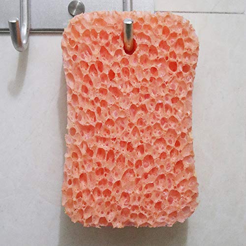 Bath Sponge 3 Pack Shower Sponges for Cleaning Exfoliating Body Sponge Orange...