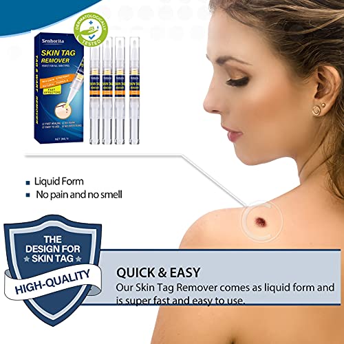 Skin Tag Remover, Extra Strength Skin tag Removal, Wart Remover, Tag Dry and ...