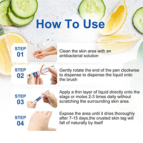 Skin Tag Remover, Wart Remover, Extra Strength Skin tag Removal, Tag Dry and ...