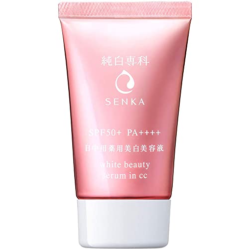 Senka Junpaku No Makeup Asayuki Beauty Face Serum SPF50+ PA++++ 40g Blotting ...