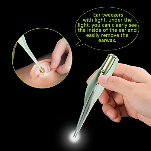 4 Pack Ear Wax Removal Tool Kit with Light, Ear Pick Ear Cleaning Tools Set f...