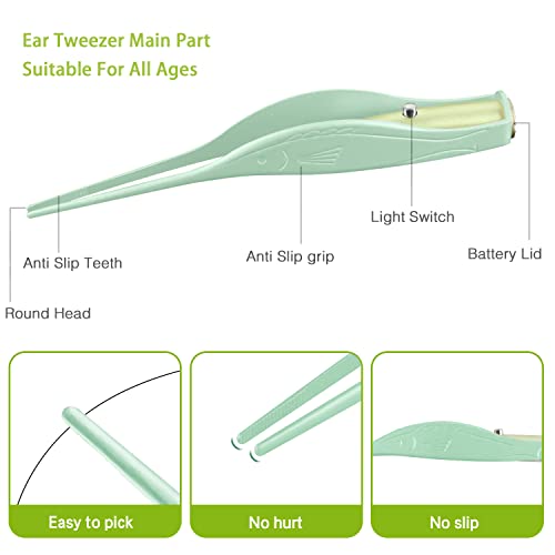 4 Pack Ear Wax Removal Tool Kit with Light, Ear Pick Ear Cleaning Tools Set f...