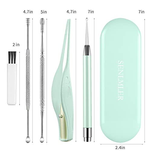 4 Pack Ear Wax Removal Tool Kit with Light, Ear Pick Ear Cleaning Tools Set f...