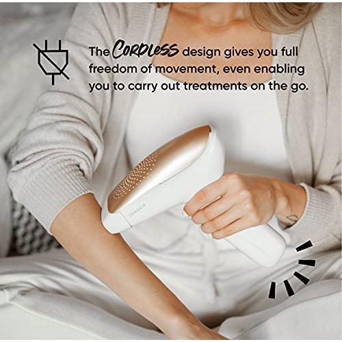 Sensica Pro Permanent Cordless Hair Removal Device Unlimited Flashed for Wome...
