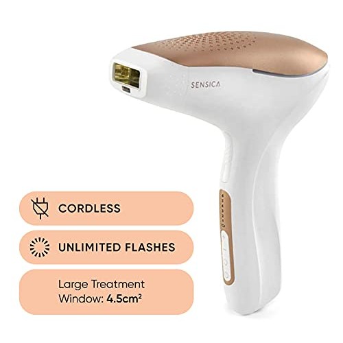 Sensica Pro Permanent Cordless Hair Removal Device Unlimited Flashed for Wome...