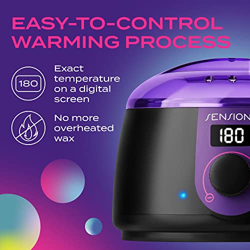 Sensiona Wax Machine Kit, Professional Hot Wax Warmer Hair Removal, Complete ...