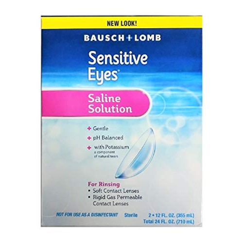 Contact Lens Solution by Bausch & Lomb, Sensitive Eyes Solution for Soft Cont...