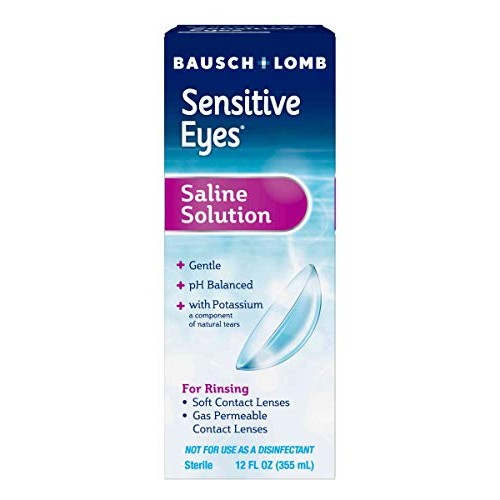 Sensitive Eyes Contact Lens Solution by Bausch & Lomb Saline Solution for Sen...
