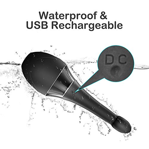 Automatic Electric Enema Bulb with 7 V-Modes & 3 Speeds, SENSIVO Anti Back-Fl...