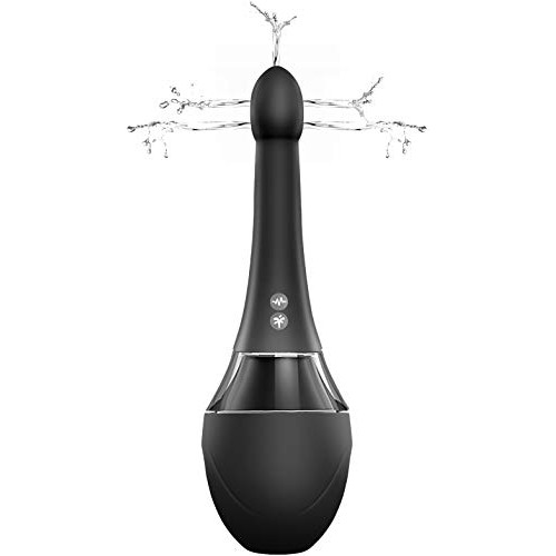 Automatic Electric Enema Bulb with 7 V-Modes & 3 Speeds, SENSIVO Anti Back-Fl...