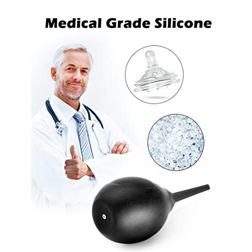 SENSIVO Enema Bulb [10.1oz ] Anal Douche with Back-Flow Prevention, Silicone ...