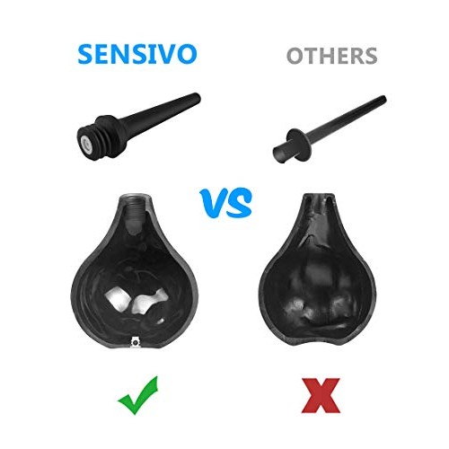 SENSIVO Enema Bulb [10.1oz ] Anal Douche with Back-Flow Prevention, Silicone ...