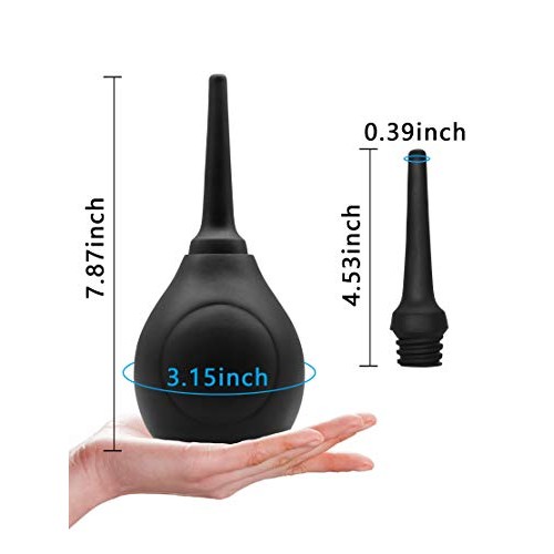 SENSIVO Enema Bulb [10.1oz ] Anal Douche with Back-Flow Prevention, Silicone ...