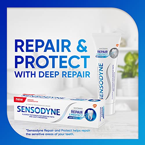 Sensodyne Repair & Protect Teeth Whitening Sensitive Toothpaste, Cavity Preve...