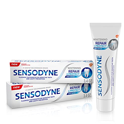 Sensodyne Repair & Protect Teeth Whitening Sensitive Toothpaste, Cavity Preve...
