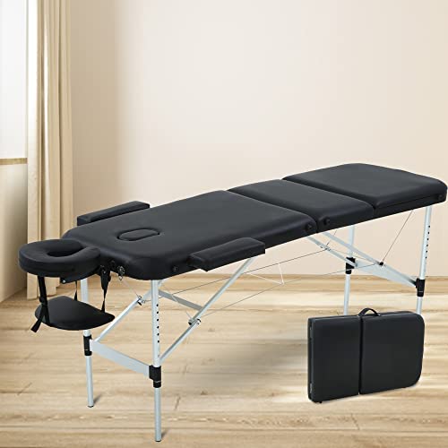 Aluminum Massage Table Portable Massage Table 3 Collapsible Massage Table Tat...
