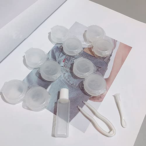 Senyucom 6Piece Contact Lens Case, with tweezers Tool Portable Clear Contact ...