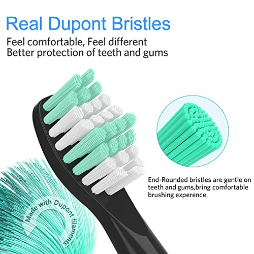 10 Pack Replacement Heads Compatible with Fairywill Toothbrush Heads Electric...