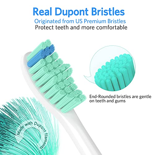 Senyum Toothbrush Replacement Heads Compatible with Philips Sonicare Replacem...