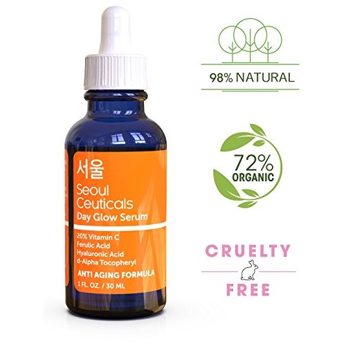 Korean Skin Care K Beauty - 20% Vitamin C Hyaluronic Acid Serum + CE Ferulic ...