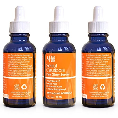 Korean Skin Care K Beauty - 20% Vitamin C Hyaluronic Acid Serum + CE Ferulic ...