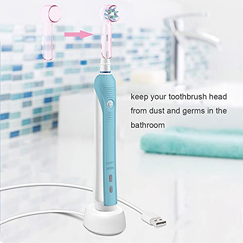 seplouis 8 PCS Electric Toothbrush Head Covers for Oral B Toothbrush Head