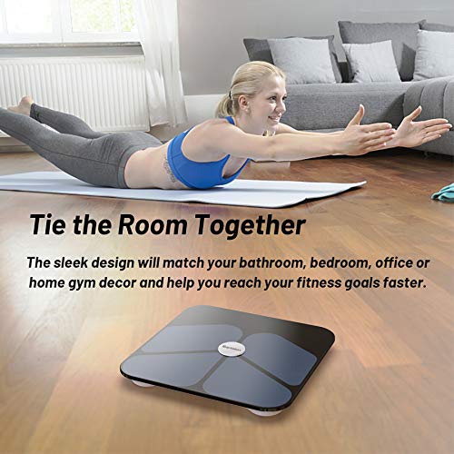 Septekon Smart Body Fat Scale - Bluetooth Weight Scale with ITO Coating - Acc...