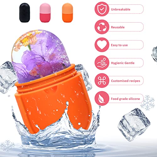 Ice Face Roller Ice Facial Beauty Roller for Face Skin Care Silicone Ice Stic...