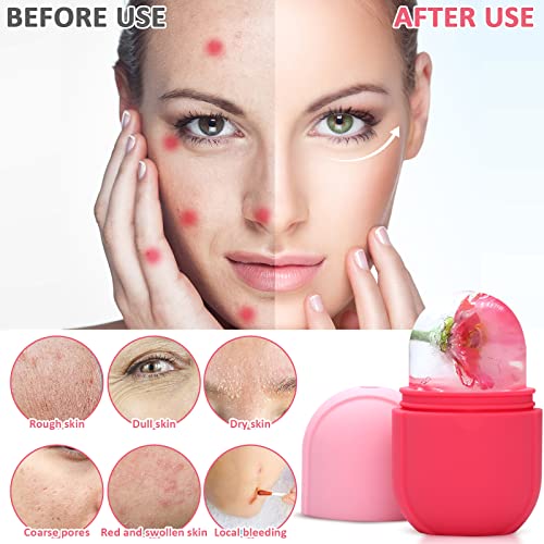 Ice Face Roller Ice Facial Beauty Roller for Face Skin Care Silicone Ice Stic...